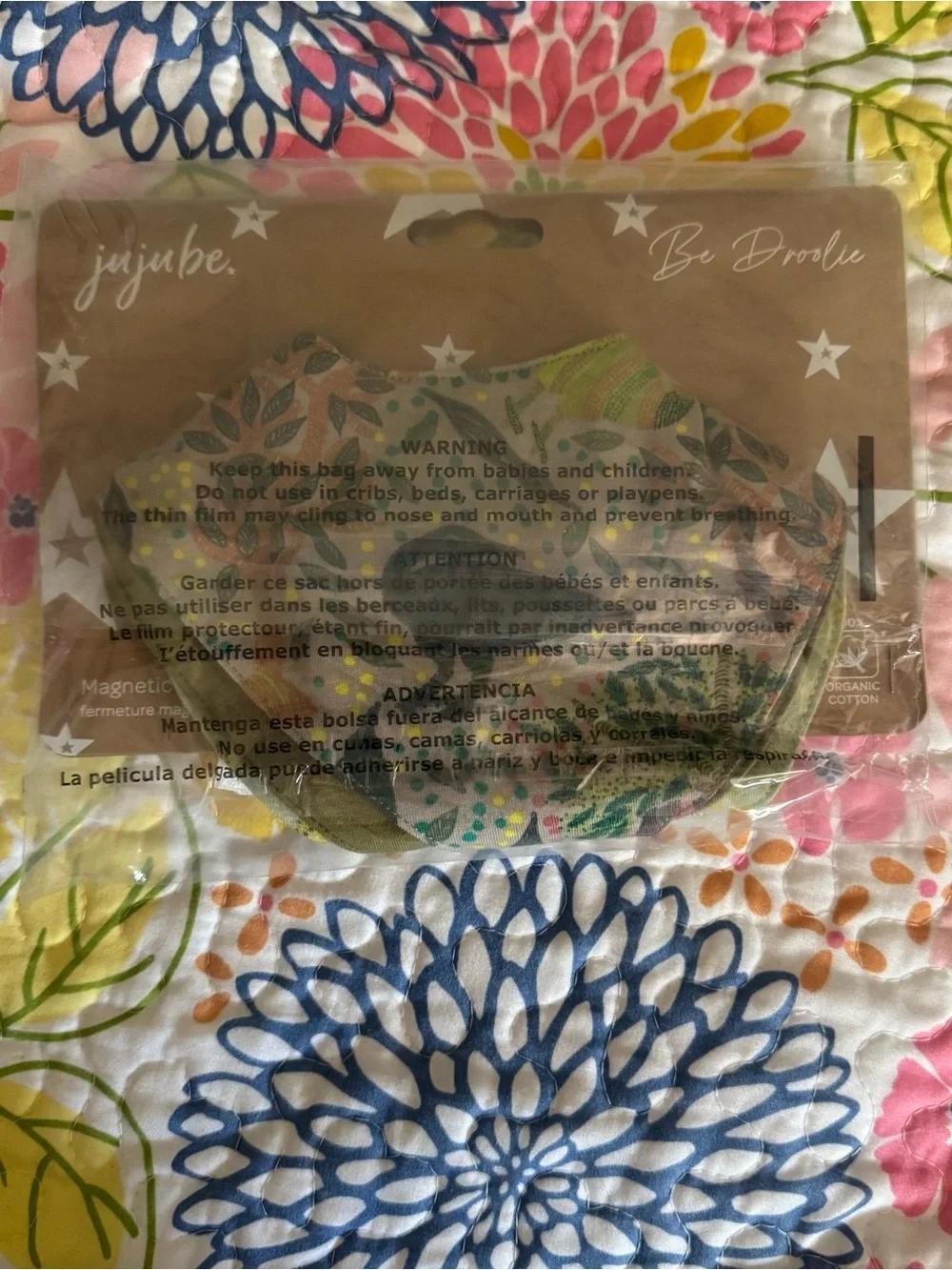 New BE DROOLIE BANDANA BIBS jujube